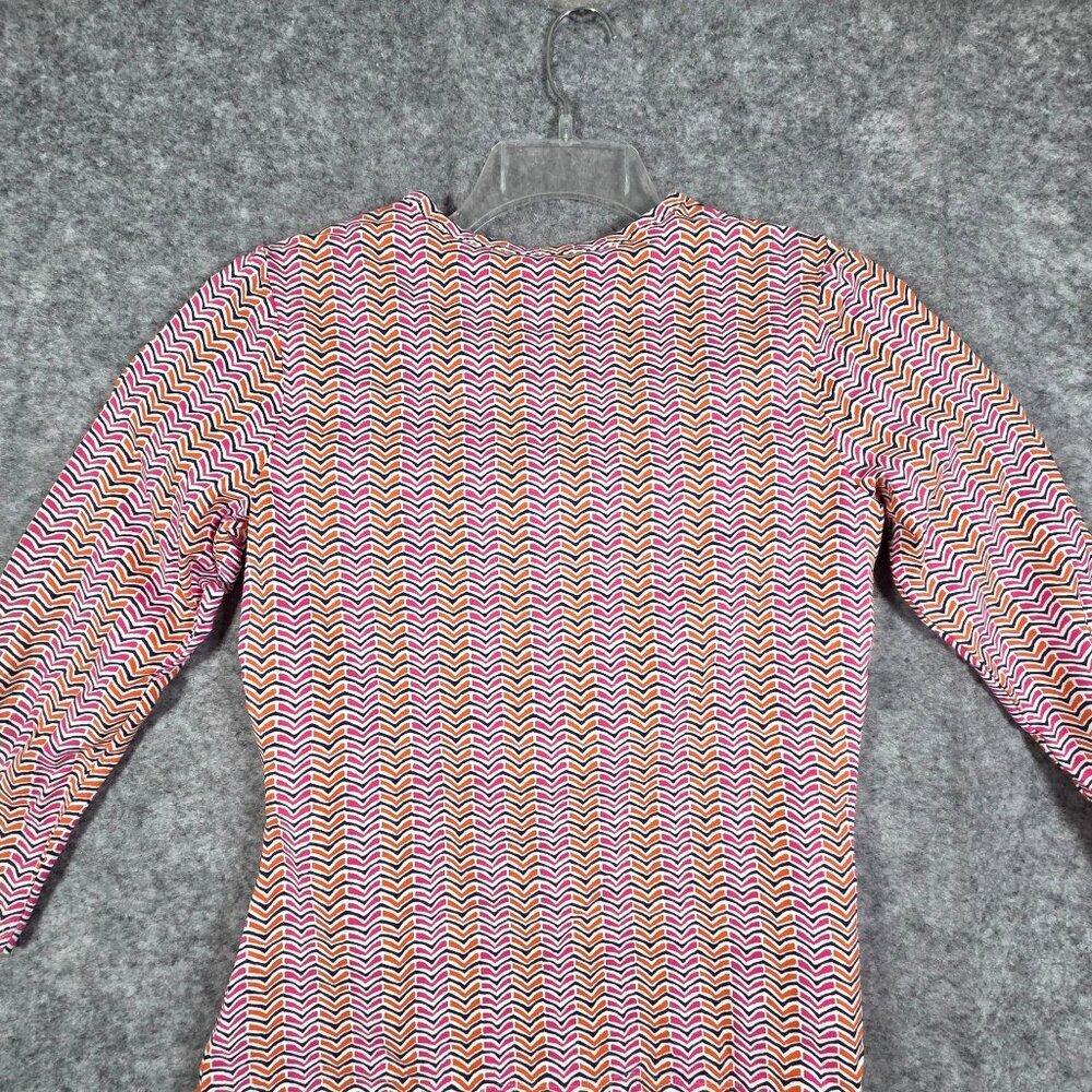 J McLaughlin 3/4 Sleeve Top Catalina Cloth Classic Pink Orange Women's Size S - Picture 6 of 8